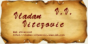 Vladan Vitezović vizit kartica